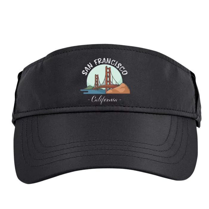 California San Francisco Gift Golden Gate Bridge Souvenir Adult Drive Performance Visor