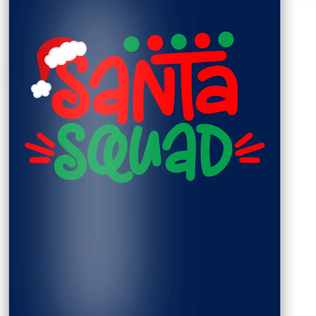 Christmas Squad Family Matching Xmas Santa Squad Poster