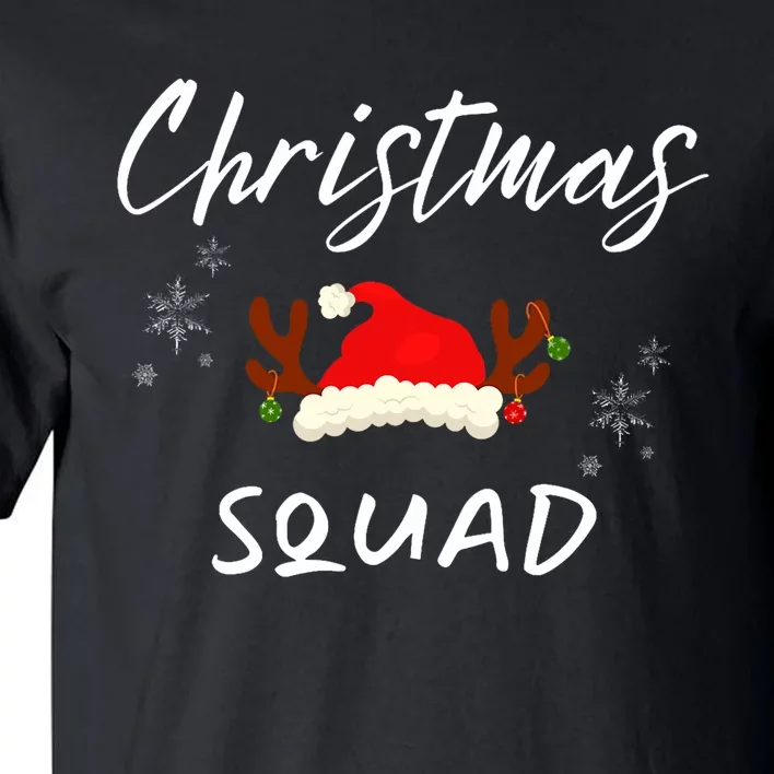 Christmas Squad Family Funny Merry And Bright Tall T-Shirt