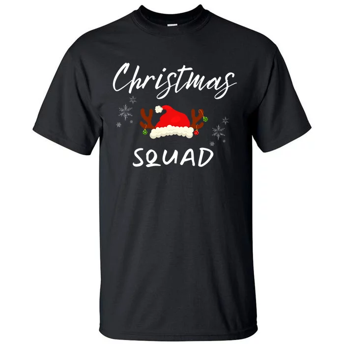 Christmas Squad Family Funny Merry And Bright Tall T-Shirt