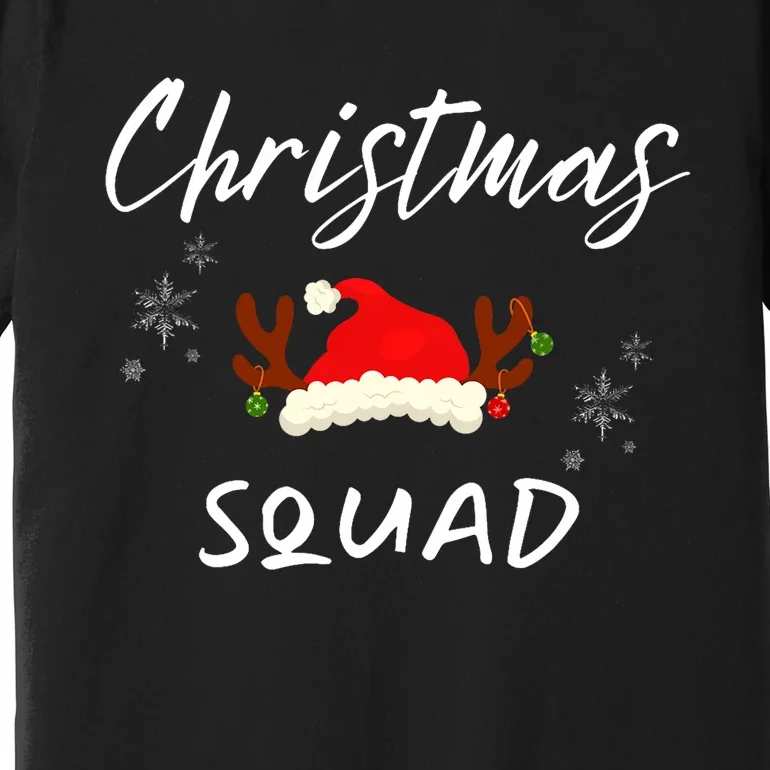 Christmas Squad Family Funny Merry And Bright Premium T-Shirt