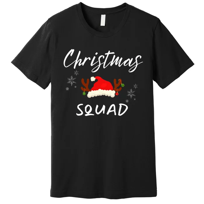 Christmas Squad Family Funny Merry And Bright Premium T-Shirt