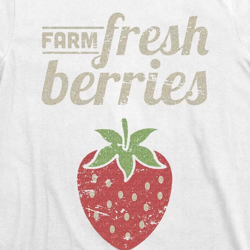 Cute Strawberry Farm Funny Strawberry Farming T-Shirt