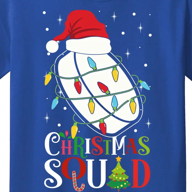 Christmas Squad Funny Xmas Tree Hockeypuck Santa Hat Gift Kids T-Shirt