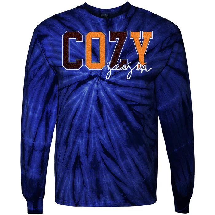 Cozy Season Fall Lover Tie-Dye Long Sleeve Shirt