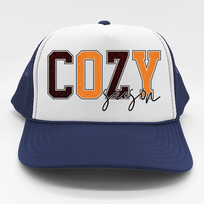 Cozy Season Fall Lover Trucker Hat