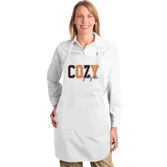 Cozy Season Fall Lover Full-Length Apron With Pocket