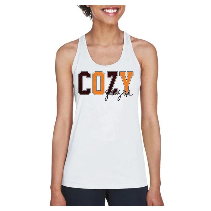 Cozy Season Fall Lover Women's Racerback Tank