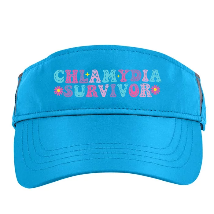 Chlamydia Survivor Funny Groovy Sarcastic Inappropriate Adult Drive Performance Visor