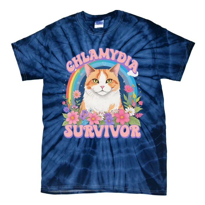 Chlamydia Survivor Funny Cat Meme Tie-Dye T-Shirt