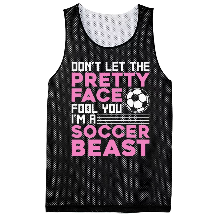 Cool Soccer For Women Teen Soccer Lover Player Sports Mesh Reversible Basketball Jersey Tank