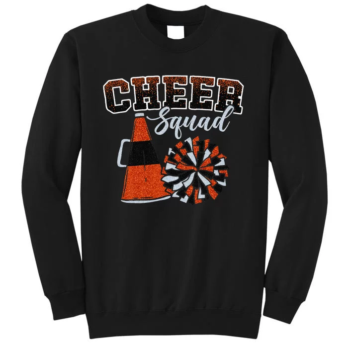 Cheer Squad Funny Cheerleader Cheerleading Orange Women Girl Sweatshirt