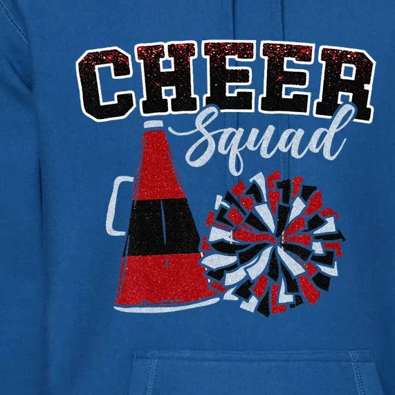 Cheer Squad Funny Cheerleader Cheerleading Red Women Girl Premium Hoodie