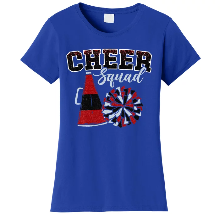 Cheer Squad Funny Cheerleader Cheerleading Red Women Girl Women's T-Shirt