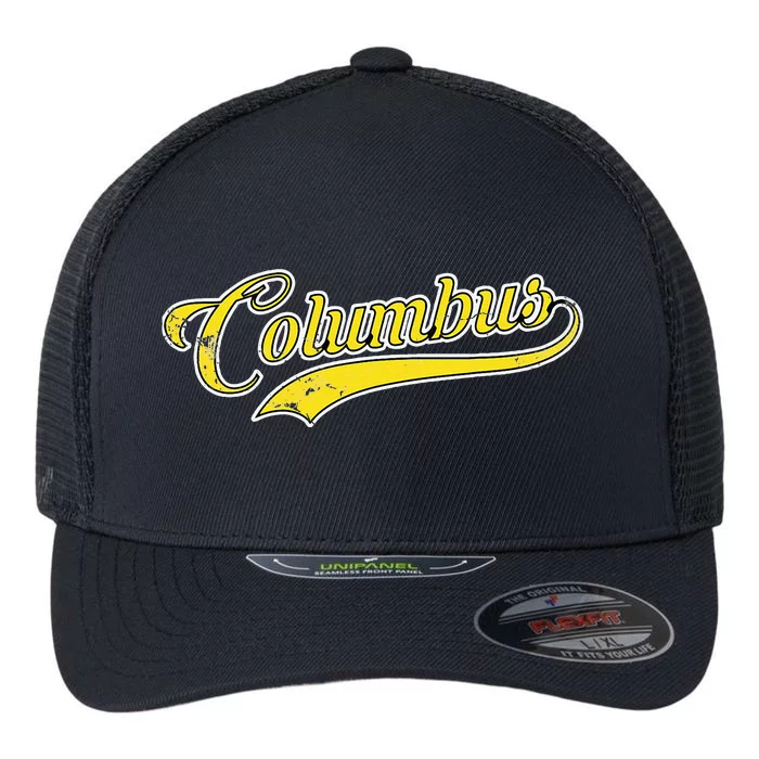 Columbus Soccer Fan Vintage Flexfit Unipanel Trucker Cap