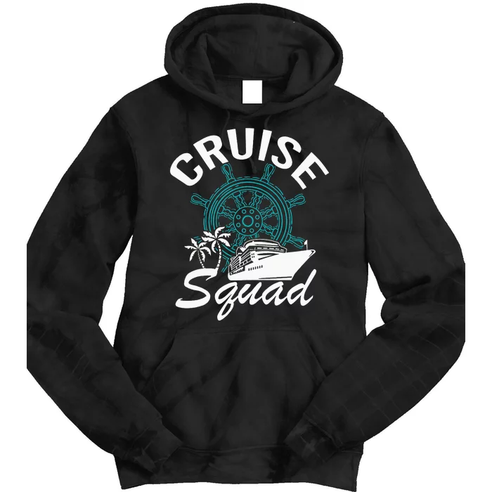 Cruise Squad Family Matching Cruise Trip Vacation Designs Tie Dye Hoodie