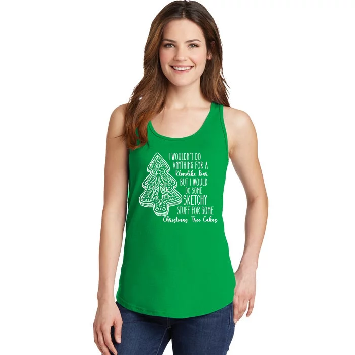 Christmas Shirts For Christmas Tree Cake Cute Graphic Tees Funny Tr Ladies Essential Tank