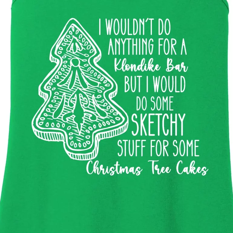 Christmas Shirts For Christmas Tree Cake Cute Graphic Tees Funny Tr Ladies Essential Tank