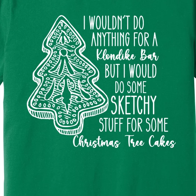 Christmas Shirts For Christmas Tree Cake Cute Graphic Tees Funny Tr Premium T-Shirt