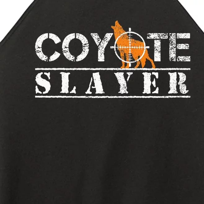 Coyote Slayer Funny Hunting Gift For Coyote Hunters Women’s Perfect Tri Rocker Tank