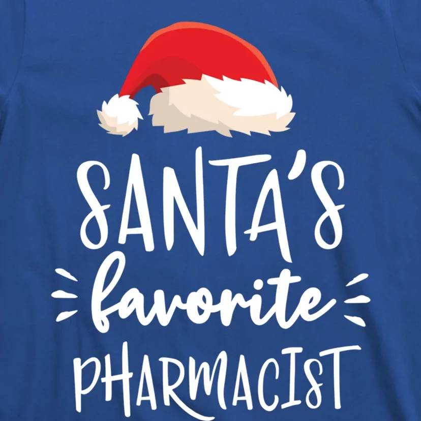 Christmas SantaS Favorite Pharmacist Pharmacy Gift Cool Gift T-Shirt