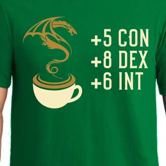 Coffee Stats For Roleplaying And Larping Tabletop Rpg Pajama Set