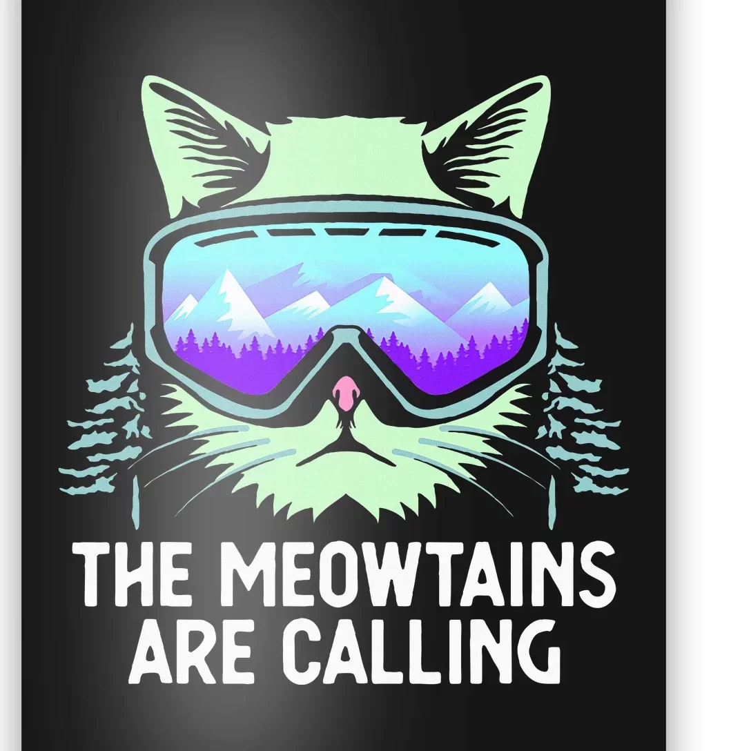 Cool Snowboard For Ski Lover Mountain Skier Poster