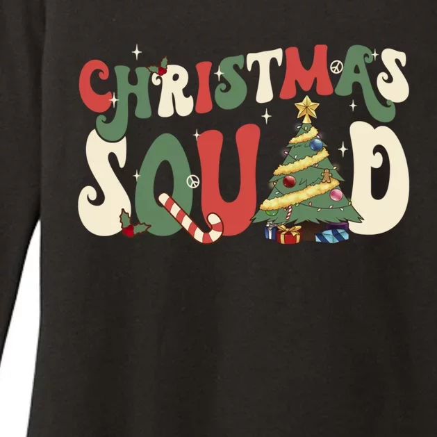 Christmas Squad Funny Xmas Tree Family Matching Pajamas Boys Gift Womens CVC Long Sleeve Shirt