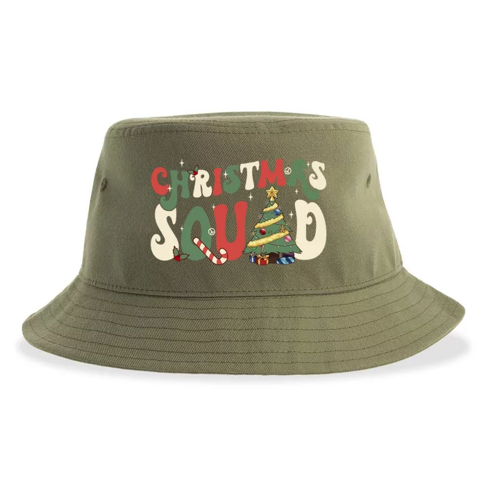 Christmas Squad Funny Xmas Tree Family Matching Pajamas Boys Gift Sustainable Bucket Hat