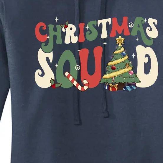 Christmas Squad Funny Xmas Tree Family Matching Pajamas Boys Gift Women's Pullover Hoodie