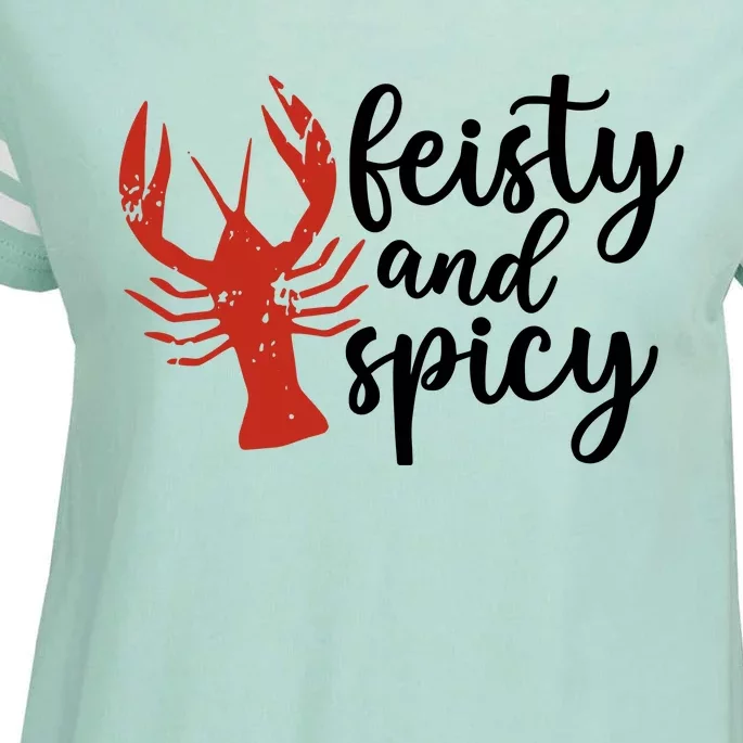 Crawfish Season Feisty And Spicy Enza Ladies Jersey Football T-Shirt