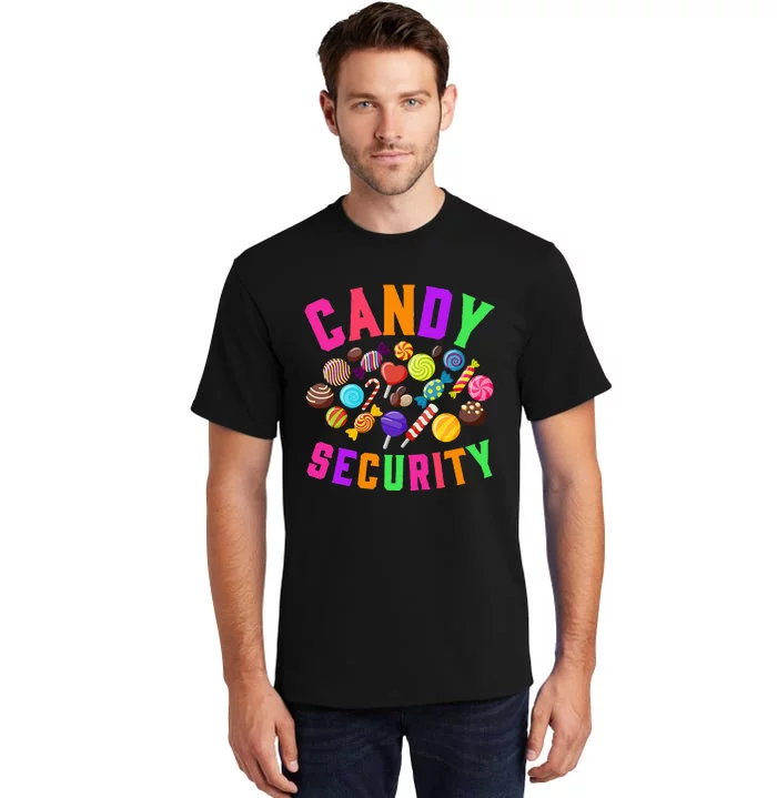 Candy Security Funny Halloween Costume Party Tall T-Shirt