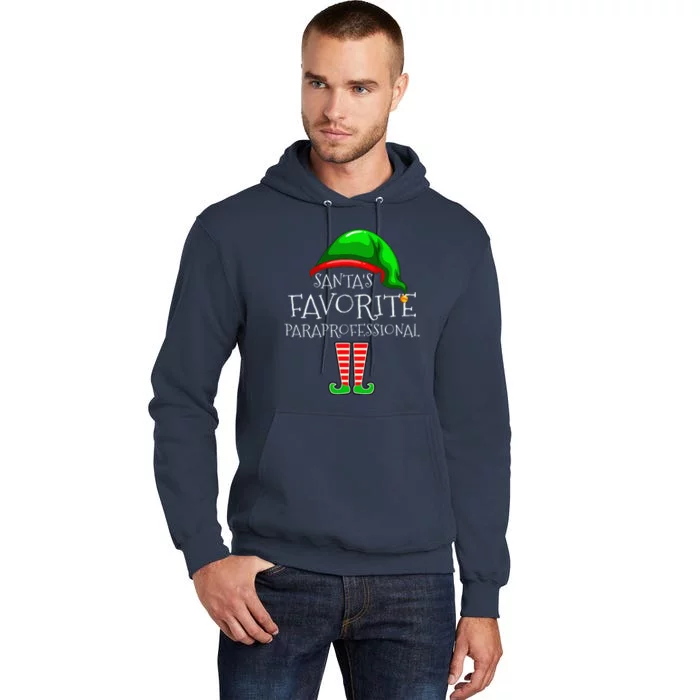 Christmas Santas Favorite Para Elf Xmas Tall Hoodie