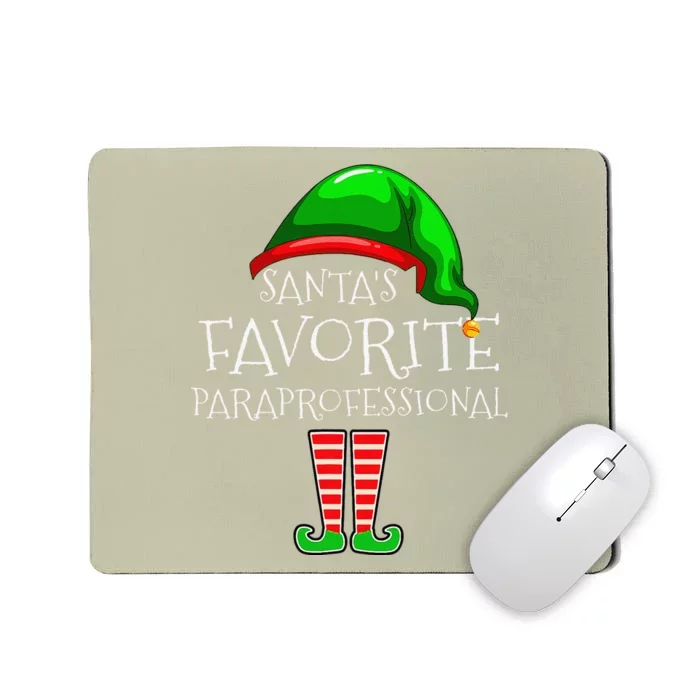 Christmas Santas Favorite Para Elf Xmas Mousepad