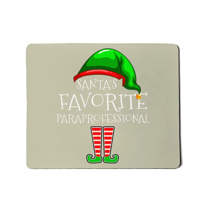 Christmas Santas Favorite Para Elf Xmas Mousepad