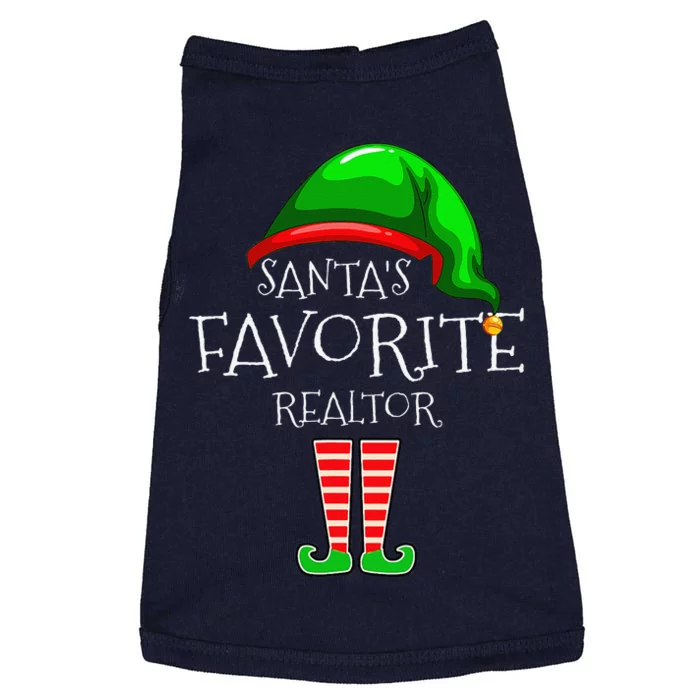 Christmas Santas Favorite Realtor Elf Xmas Doggie Tank