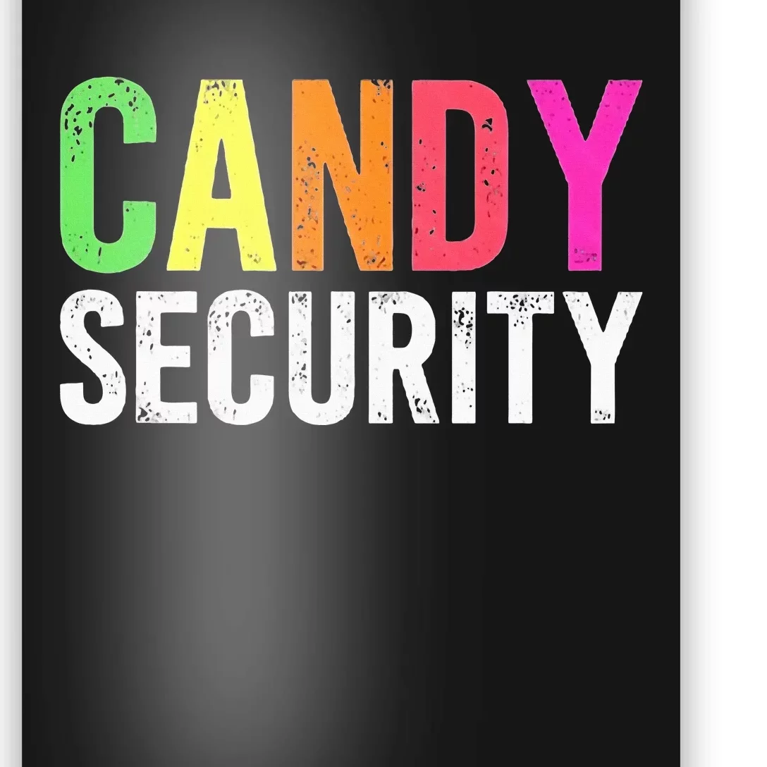 Candy Security Funny Halloween Costume Party Poster