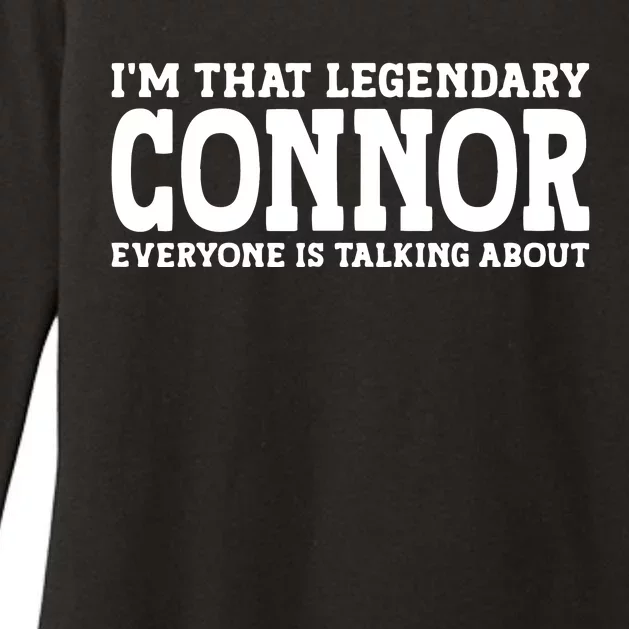 Connor Surname Funny Team Family Last Name Connor Womens CVC Long Sleeve Shirt