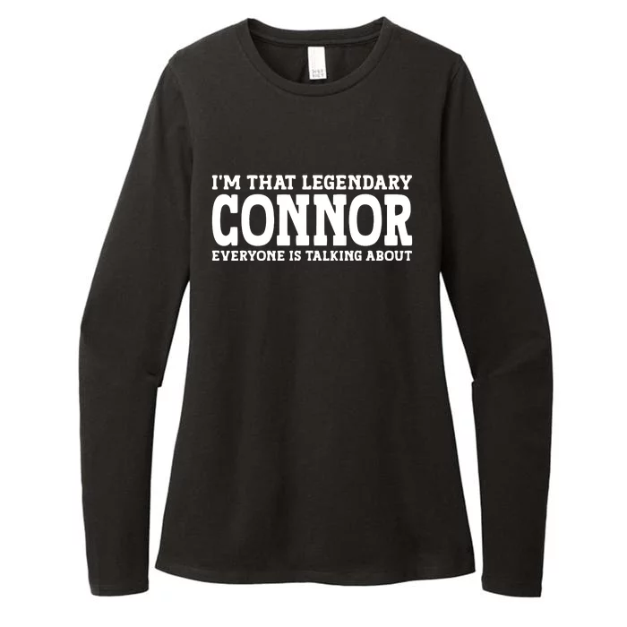 Connor Surname Funny Team Family Last Name Connor Womens CVC Long Sleeve Shirt