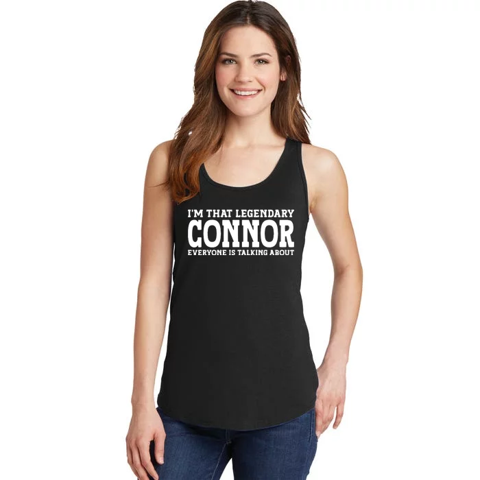 Connor Surname Funny Team Family Last Name Connor Ladies Essential Tank