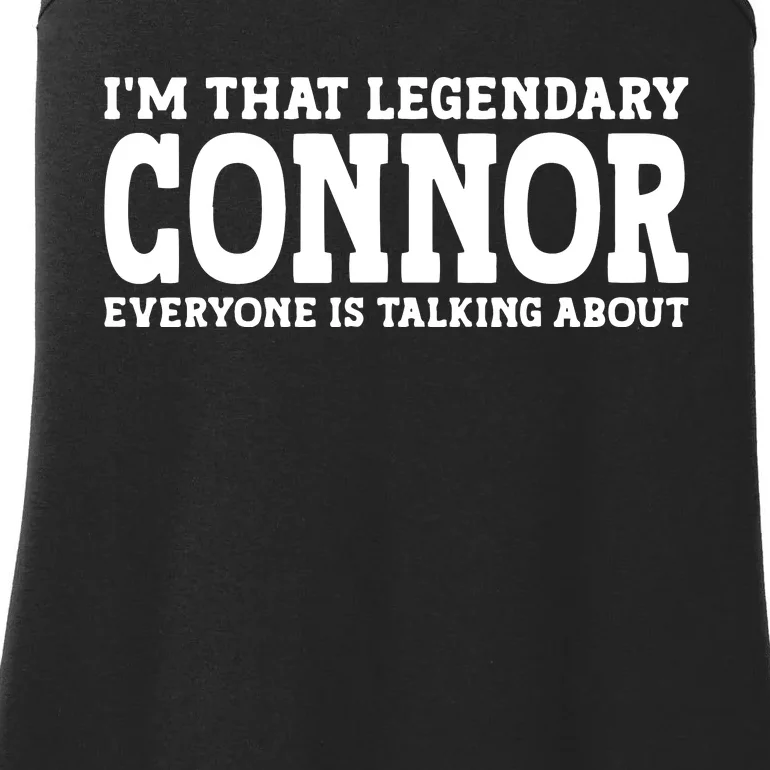 Connor Surname Funny Team Family Last Name Connor Ladies Essential Tank