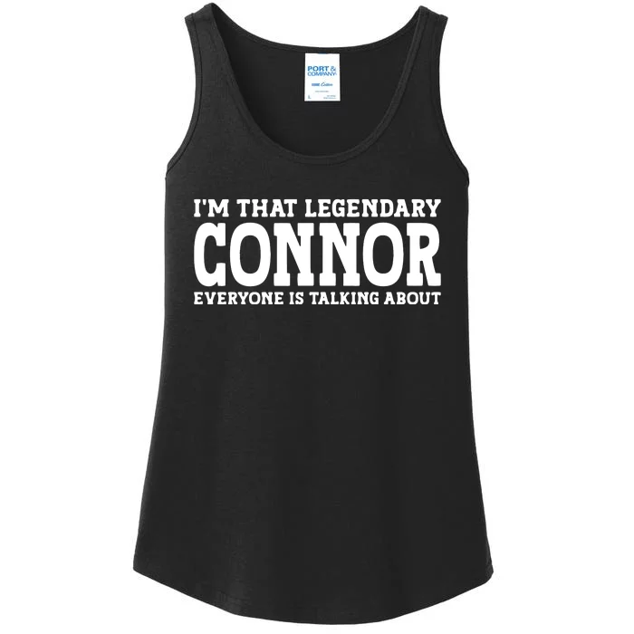 Connor Surname Funny Team Family Last Name Connor Ladies Essential Tank