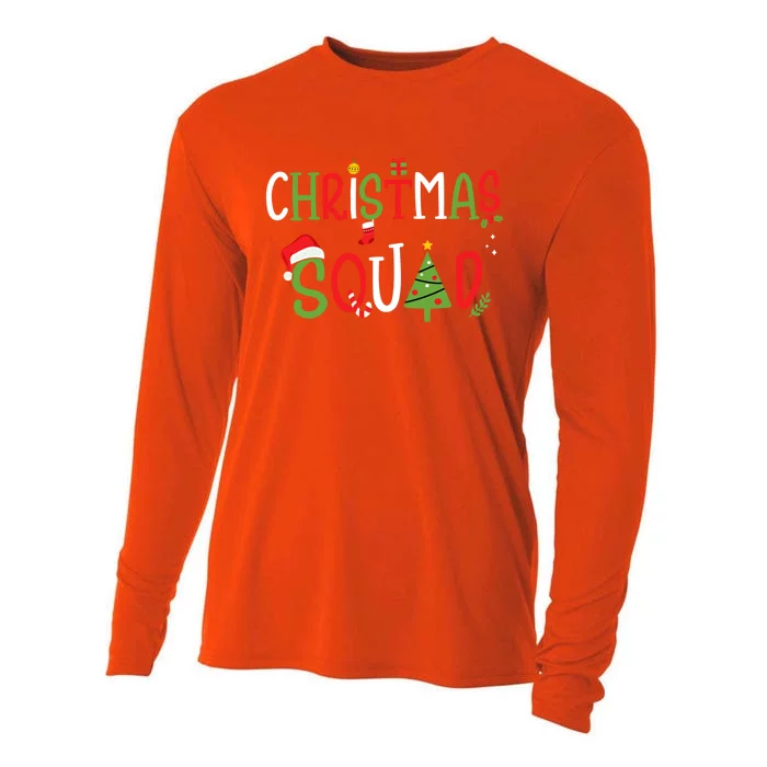 Christmas Squad For Xmas Family And Friends Team Great Gift Cooling Performance Long Sleeve Crew