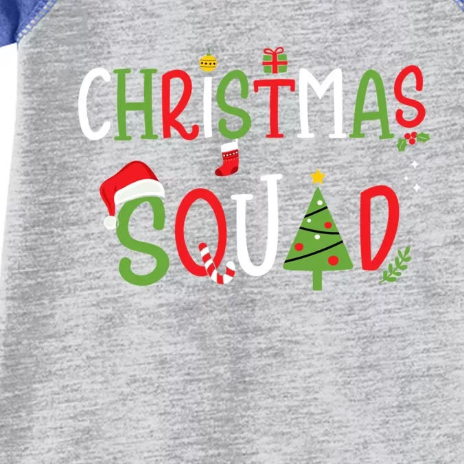 Christmas Squad For Xmas Family And Friends Team Great Gift Infant Baby Jersey Bodysuit