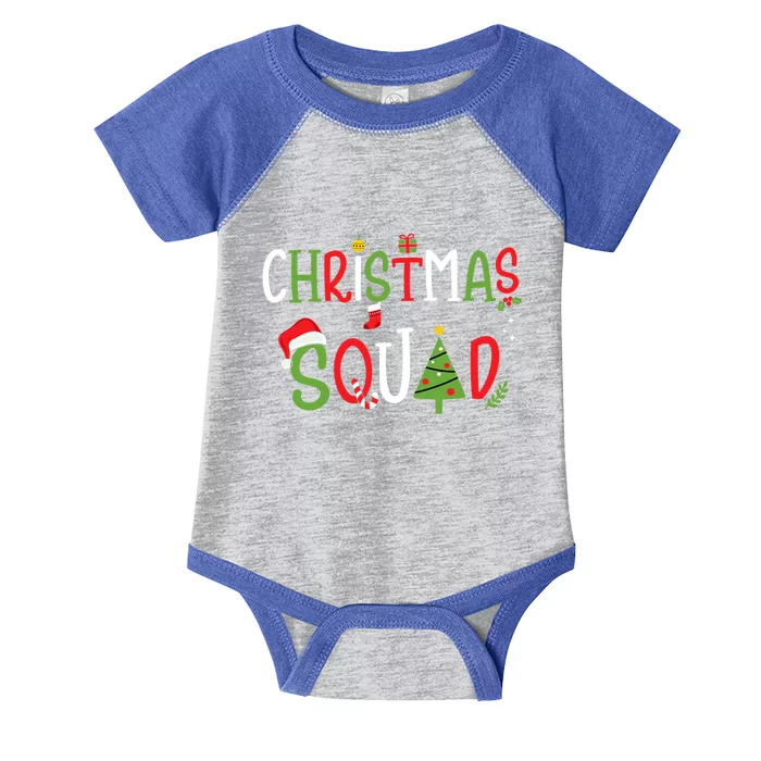 Christmas Squad For Xmas Family And Friends Team Great Gift Infant Baby Jersey Bodysuit