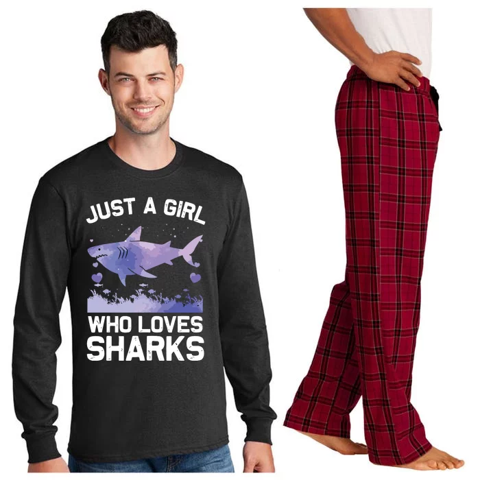 Cool Shark For Shark Whale Shark Lover Long Sleeve Pajama Set