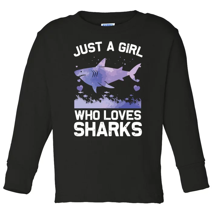 Cool Shark For Shark Whale Shark Lover Toddler Long Sleeve Shirt