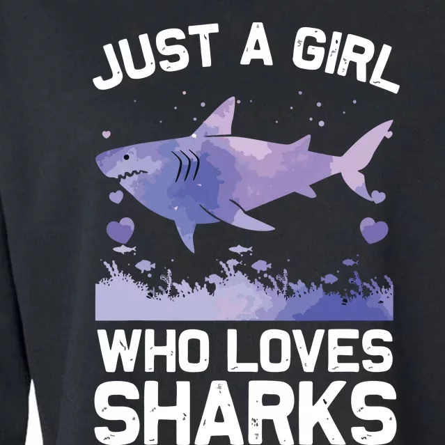 Cool Shark For Shark Whale Shark Lover Cropped Pullover Crew