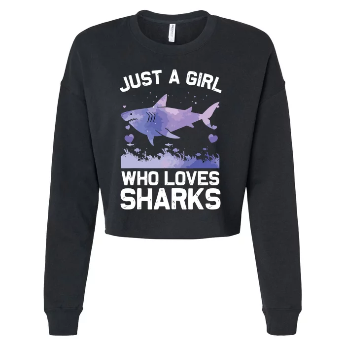 Cool Shark For Shark Whale Shark Lover Cropped Pullover Crew