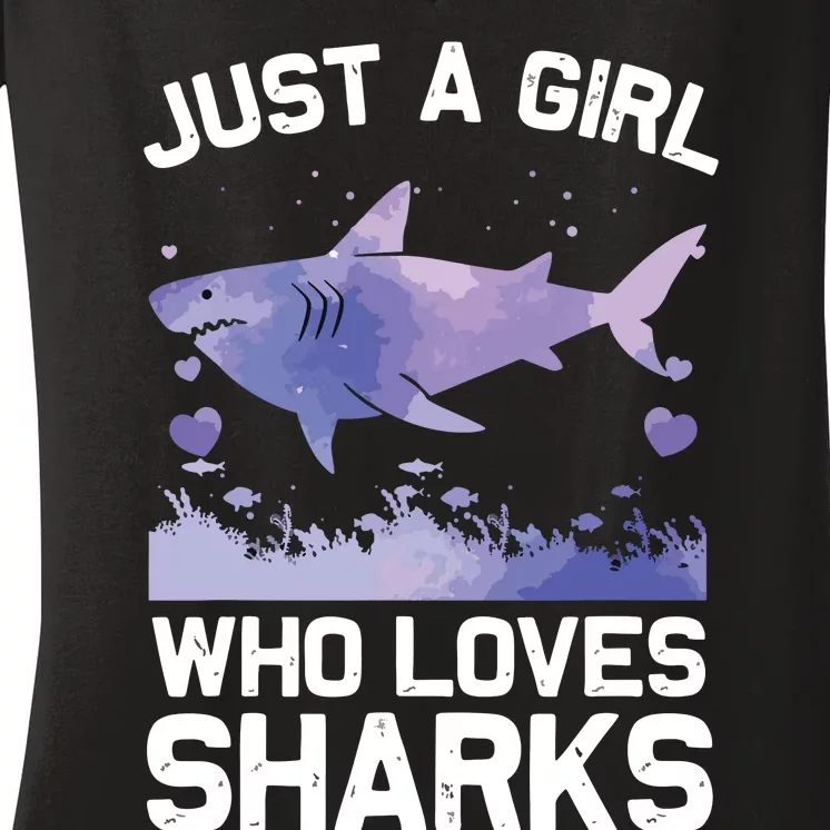 Cool Shark For Shark Whale Shark Lover Women's V-Neck T-Shirt